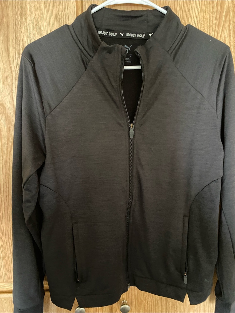 Puma Black Lightweight Full-Zip Shirt Jacket